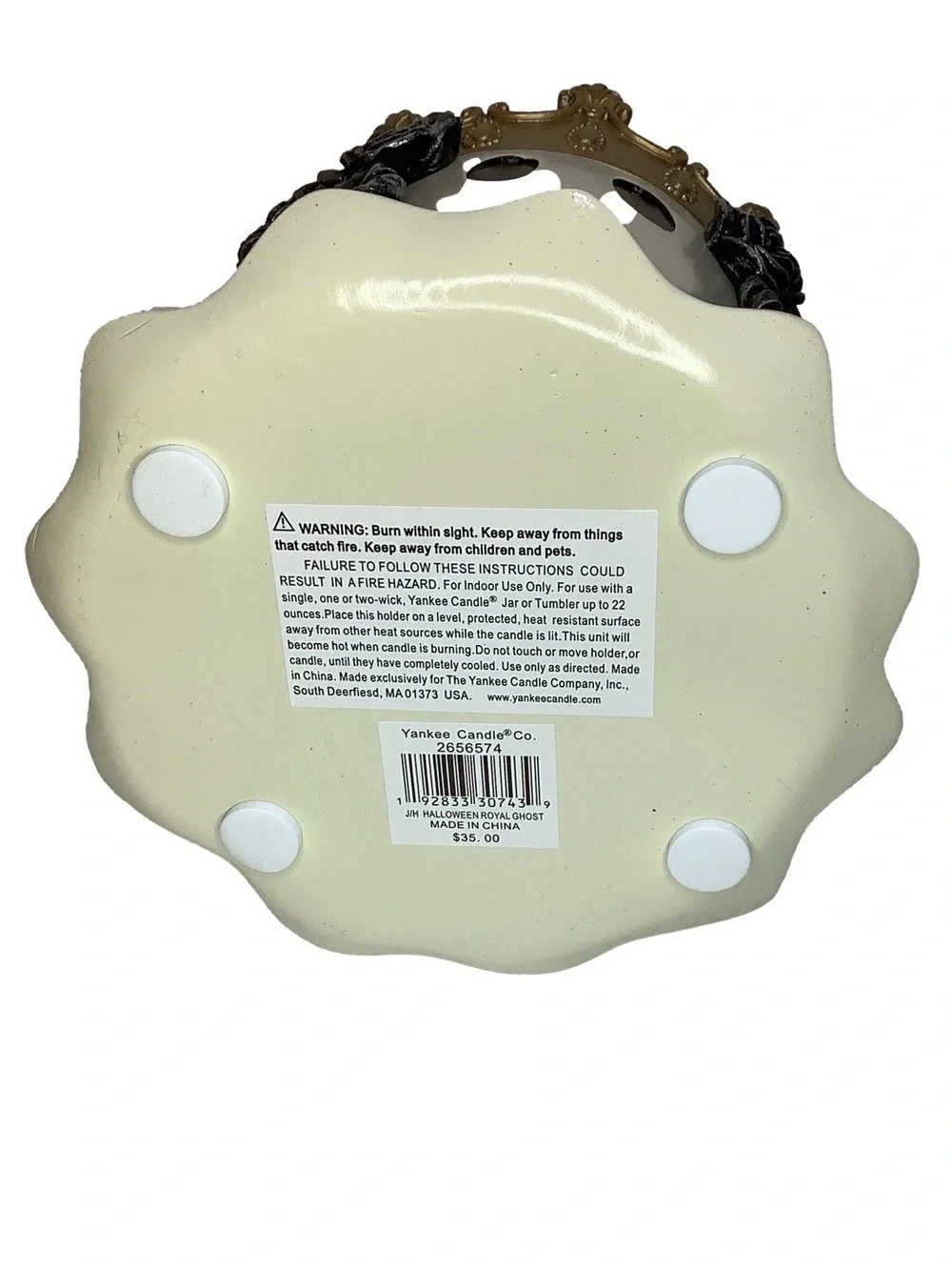 Yankee Candle Royal Ghost Resin Candle Holder New